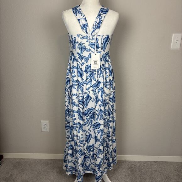 GRACE KARIN Dress Medium Floral Halter Resort Cruise Summer Pockets Sleeveless - Picture 7 of 11